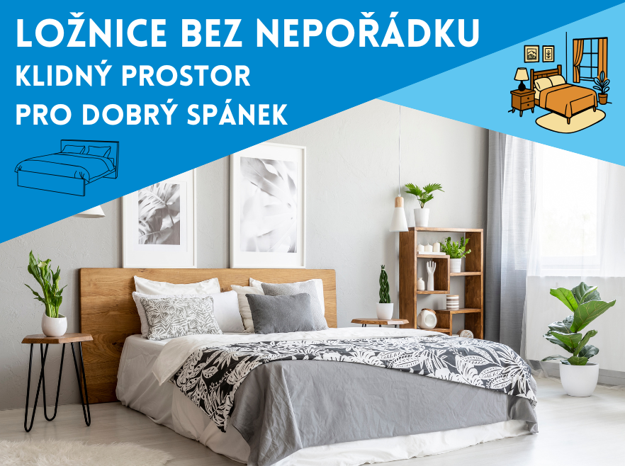 ložnice bez nepořádku